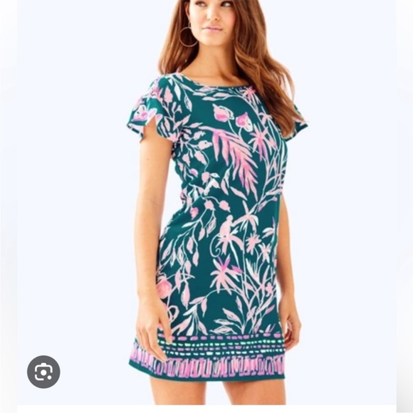 Lilly Pulitzer Marah Dress Tidal Wave It’s Prime Time Engineered - Picture 6 of 7